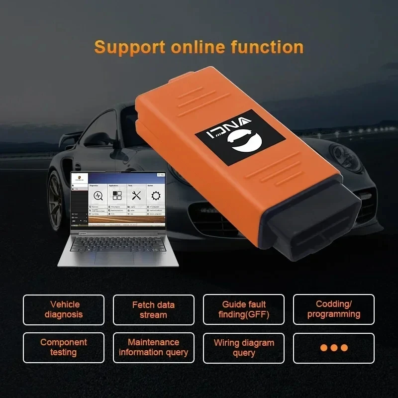 Фото Автомобильный сканер OBD2, диагностический инструмент VNCI PT3G для Porsche PIWIS, поддержка DOIP и CANFD, совместимый с оригинальными PIWIS2/3 №4