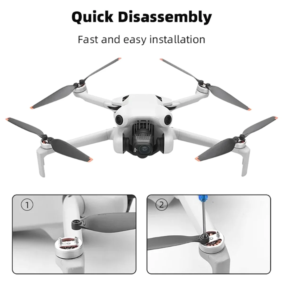 Фото Пропеллер 6030F для DJI MINI 4 PRO, легкий вентилятор с крылом дрона и сменными аксессуарами для винтов №5