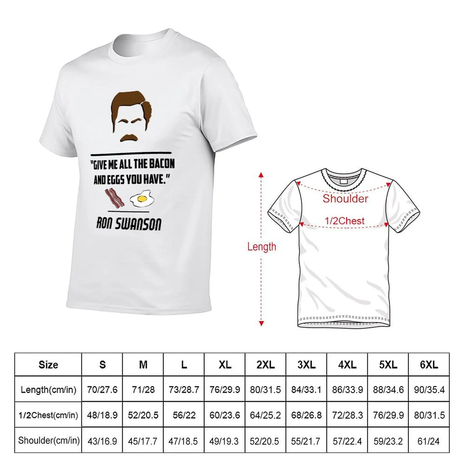 Футболка Ron Swanson, мужская футболка, мужская футболка из 100% хлопка, футболка люксового бренда (art.: 3920d176cdbc9) - 3920d176cdbc9