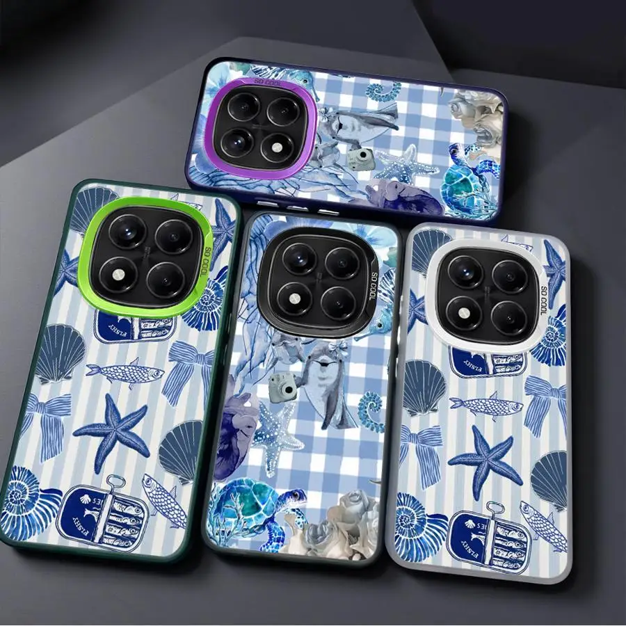 Задний чехол для телефона Xiaomi Mi 12T Pro 11 Lite 13T Marinc Life Crabs Lobsters Cool