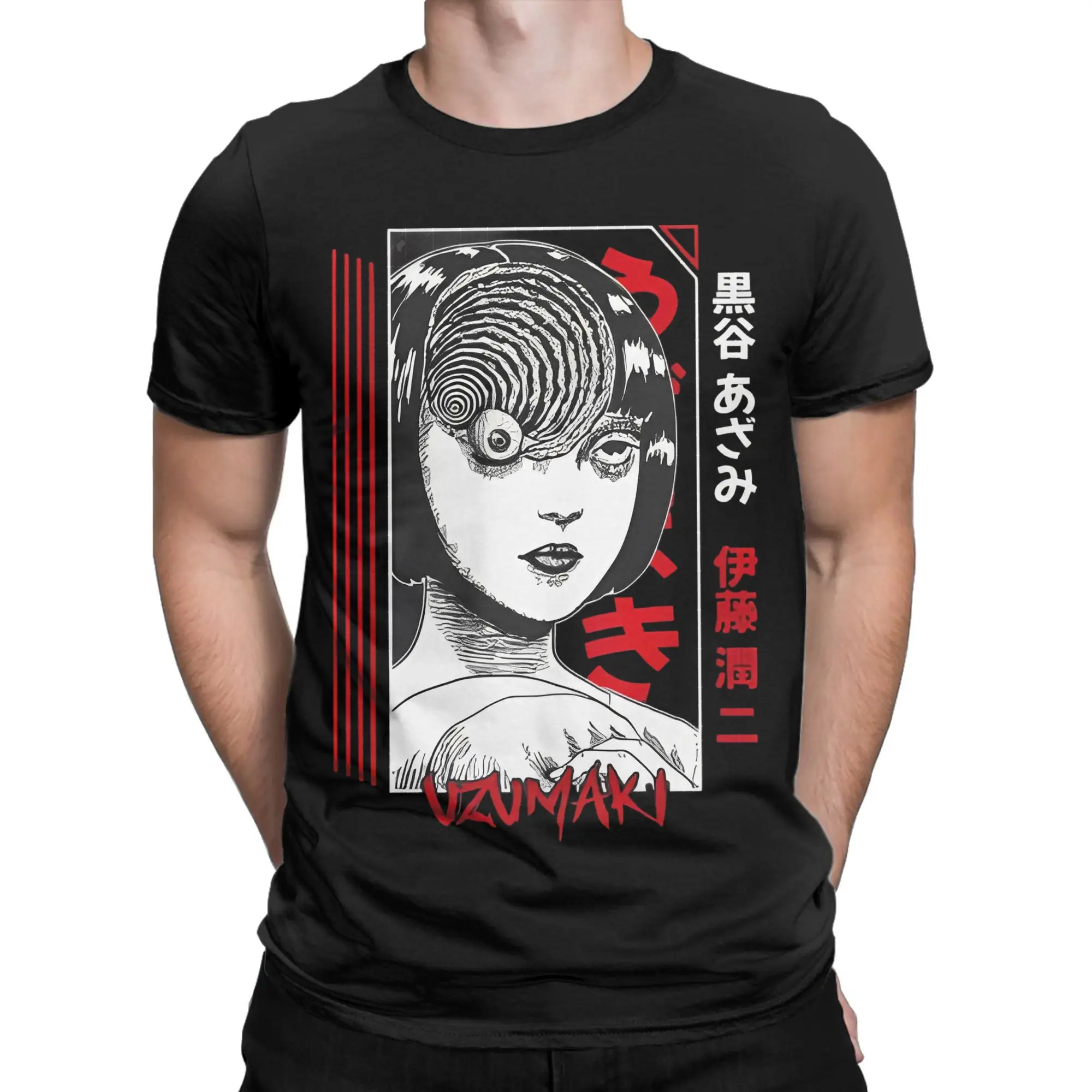 Фото Новая модель 2025 года, мужская и женская футболка с принтом Junjis Tomie Itos Horror Manga, хлопковые футболки с принтом Soichi, одежда №4