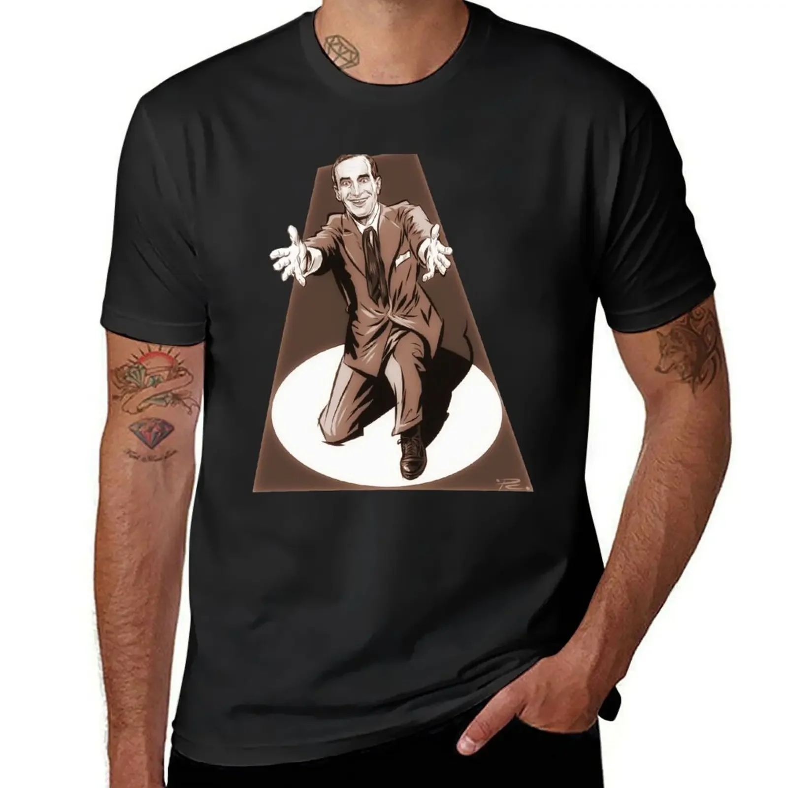 Al Jolson - футболка с иллюстрацией Paul Cemmick, белые топы для мальчиков, футболки для мужчин