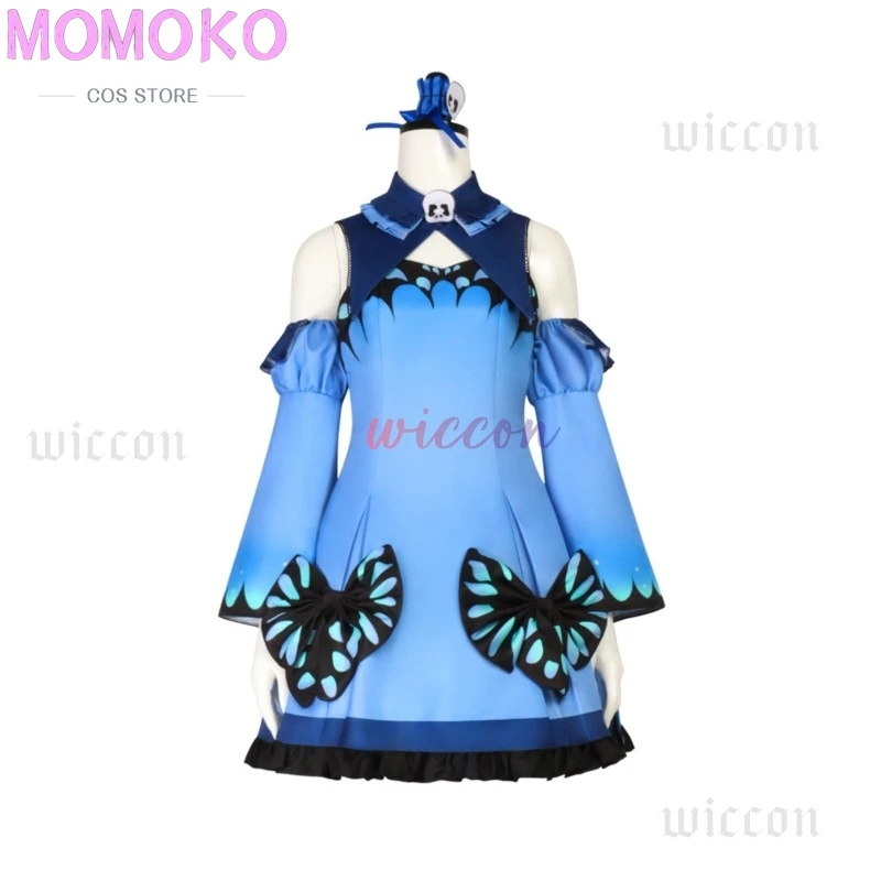 Фото Hololive Fantasy Uruha Rushia Косплей Костюм и аксессуары VTuber Парик Rushia Головные уборы Хэллоуин Вечеринка Платье принцессы №2
