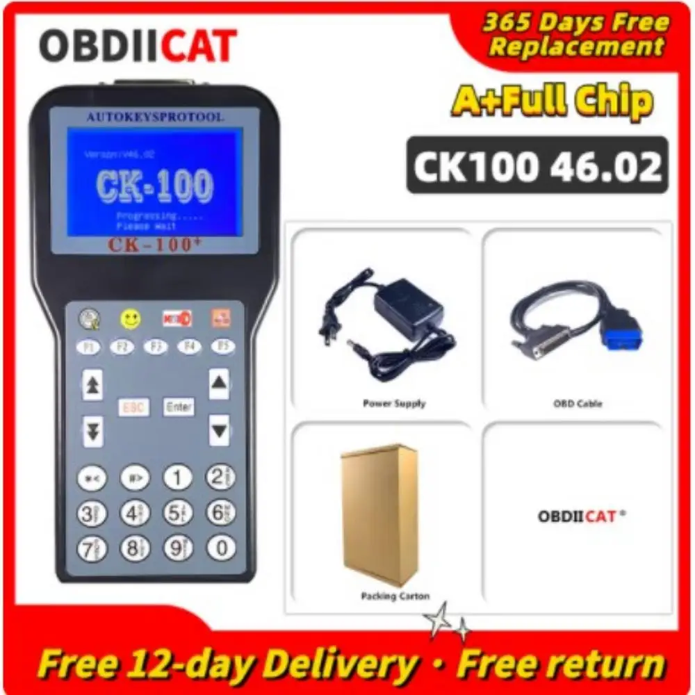 Новейший диагностический инструмент OBDIICAT CK100 с 1024 жетонами