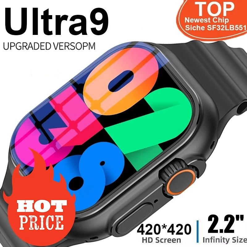 Оригинальные Смарт-часы Ultra 9, Bluetooth, функция звонков, строка с компасом, маршрут, Ip68, Смарт-часы Microwear U9, ультра Смарт-часы для мужчин и женщин