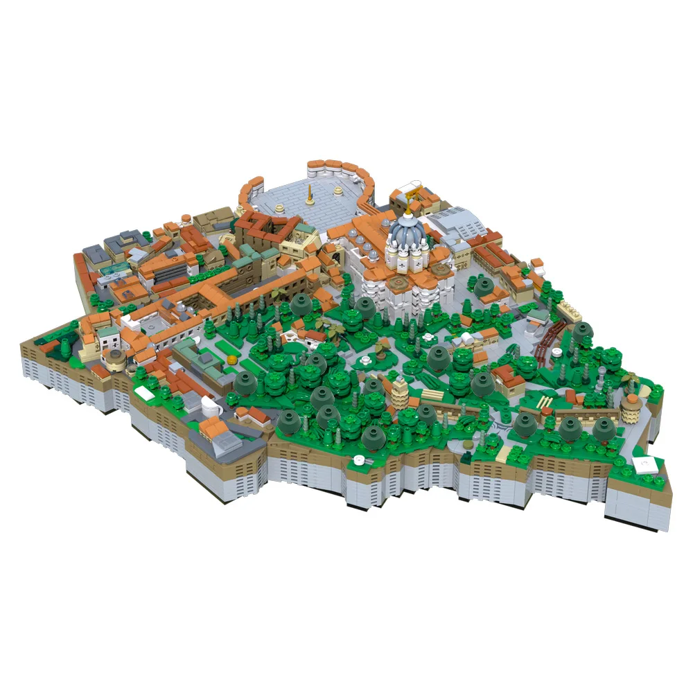 MOC-208889 Ватикан город строительные блоки подарок Рождественская игрушка DIY набор Asse