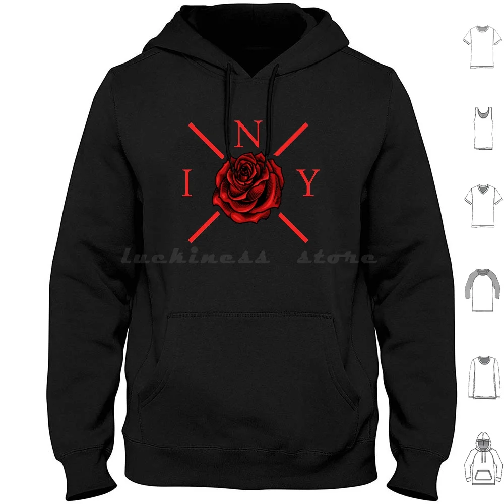 Толстовки с капюшоном Ice Nine Kills-Iny Rose с длинным рукавом Ice Nine Kills Nine Metal Band Music Ice Kills Emo Metalcore Hardcore Punk