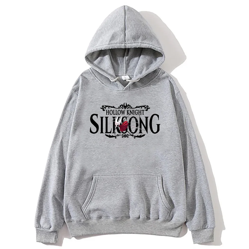 Fashion Hot Game Hoodies Hollow Knight Silksong Graphic Sweatshirt Women Men Long Sleeve Oversized Pullovers Unisex Clothing Y2K Толстовки и свитшоты