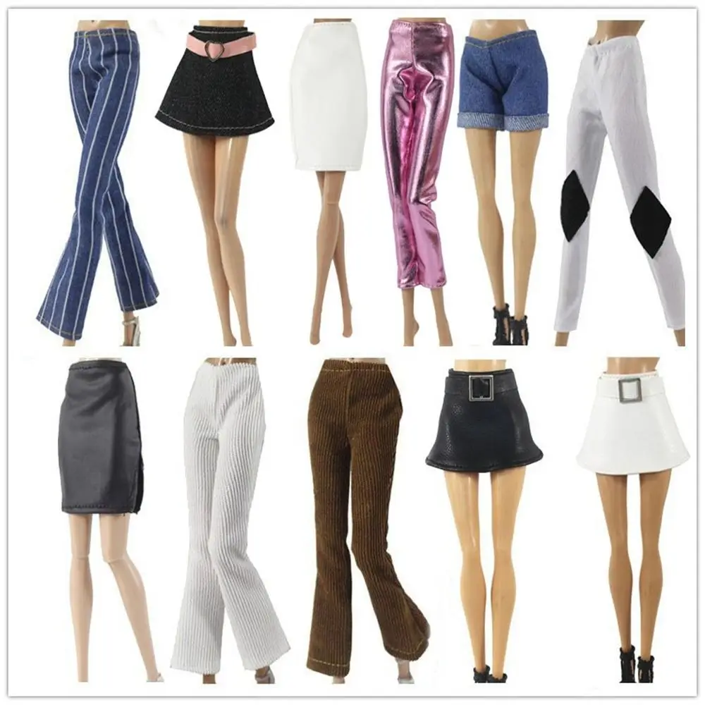 Фото Одежда для кукол из искусственной кожи: Куртка для кукол Sharny и Jumbies, джинсы ручной работы в масштабе 1/6, брюки для кукол №3