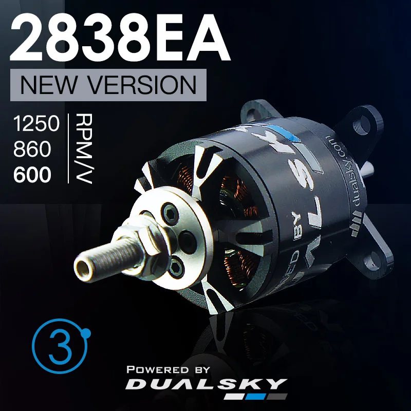 Модернизированный 1 шт. Dualsky XM2838EA 3-го поколения, подходит для модели самолета, двигателя 2-6S, бесщеточный двигатель