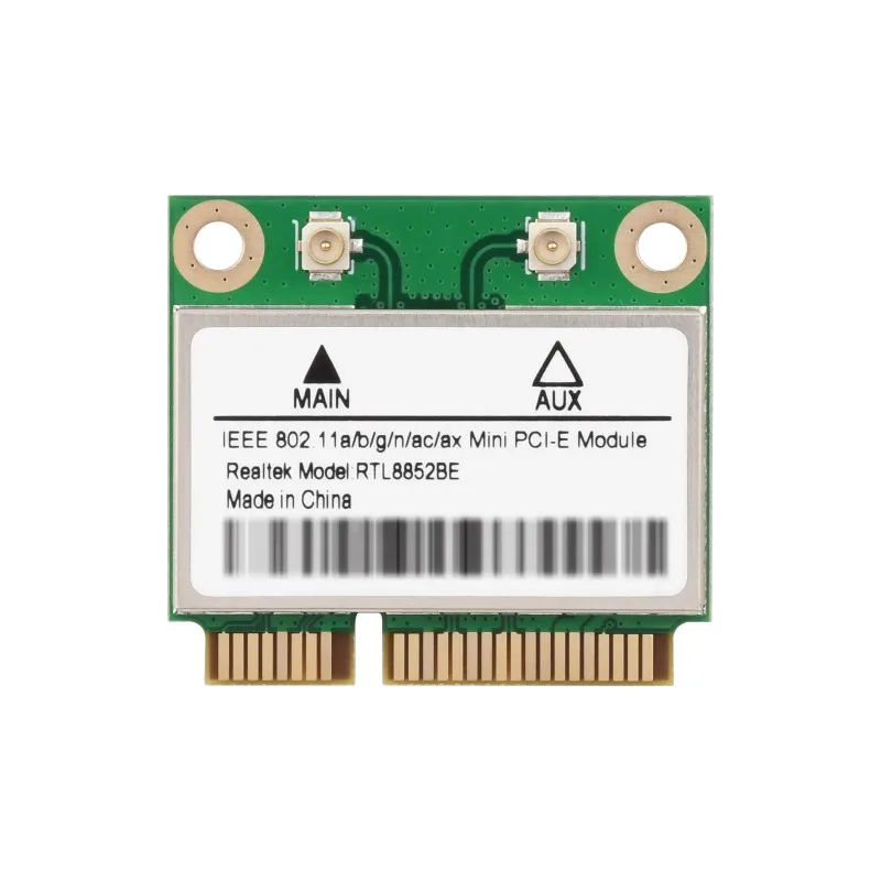 Беспроводная сетевая микросхема MINIPCIE RTL8852BE, гигабитный двухдиапазонный Wi-Fi 6, стандарт 802.11AX, Bluetooth 5.2