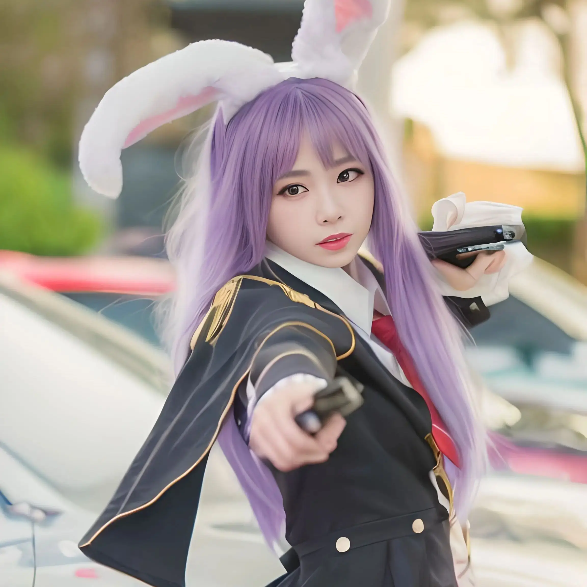 Игра Touhou Project Reisen Udongein Inaba, парик для косплея, светло-фиолетовый, длинные волосы, игра, аниме, парик для косплея, вечерние парики для Хэллоуина