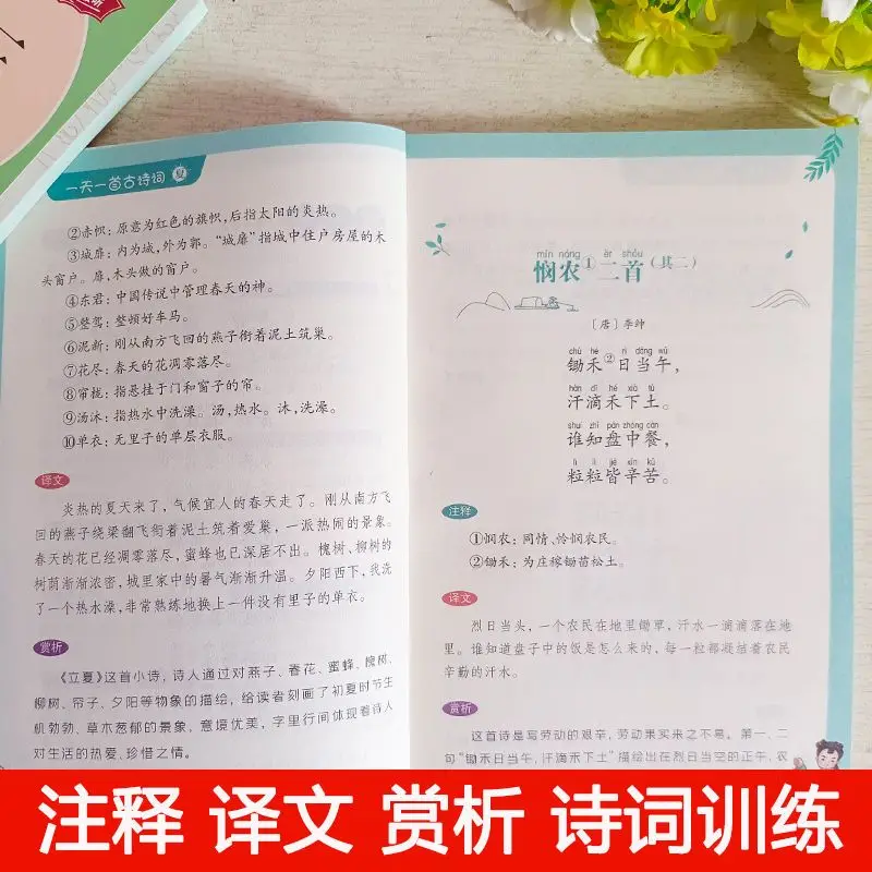 Все 4 книги в день одна древняя поэзия цветная карта Zhuyin издание начальной школы 3456 класс экстракоррикальные книги для чтения (art.: 3920bf02e8c17) - 3920bf02e8c17