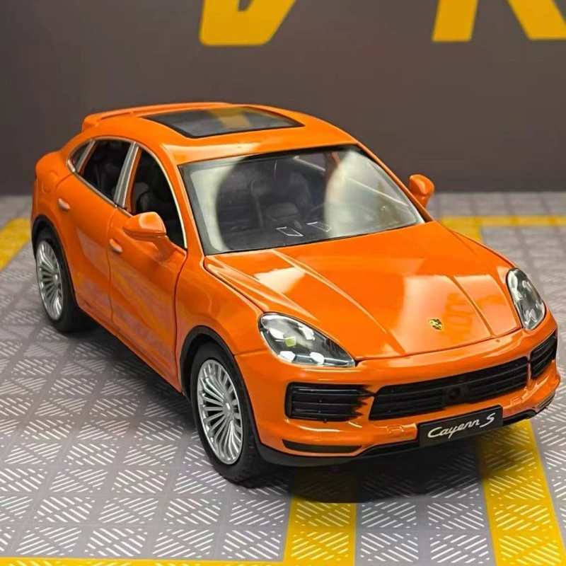 124 Porsche Cayenne SUV модель автомобиля двери, звук и свет, откатный сплав, коллекция игрушечных автомобилей для мальчиков, модель игрушечного автомобиля, детский подарок. (art.: 3920ce23a778b) - 3920ce23a778b