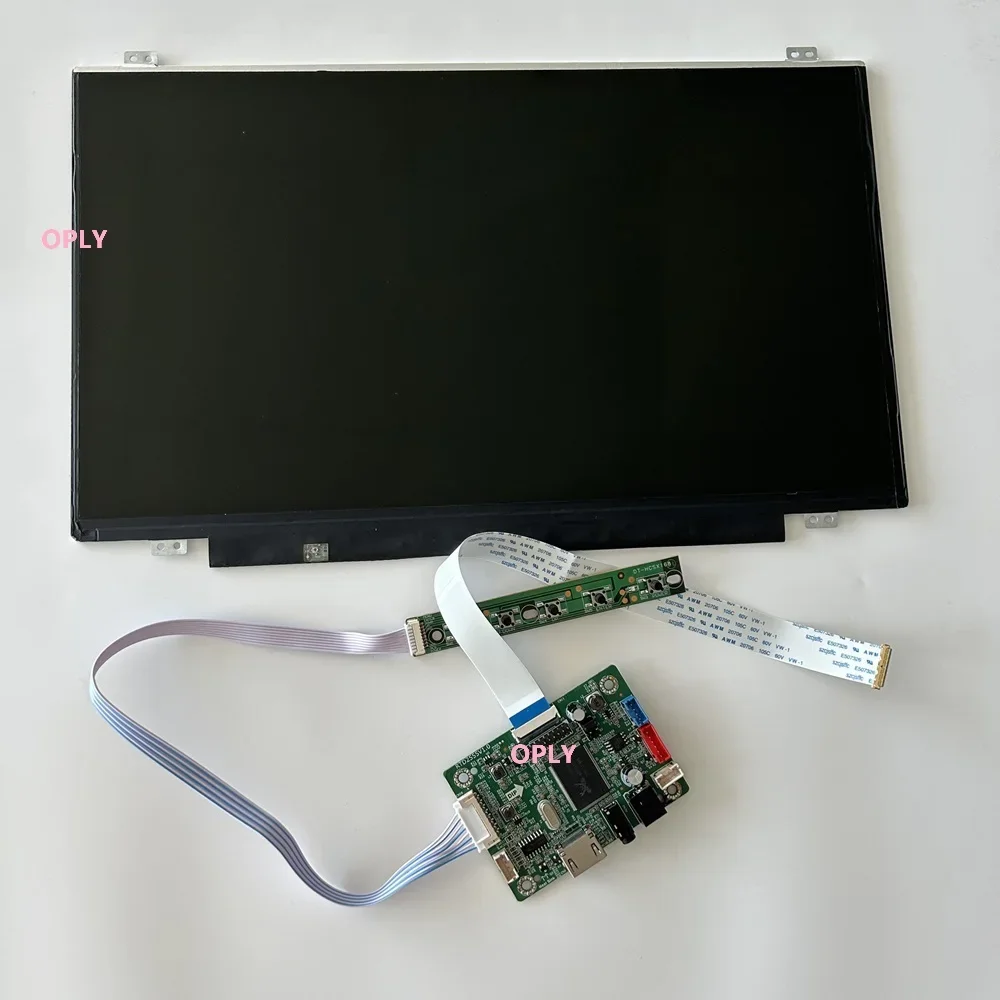 14-дюймовый 14-дюймовый 1920X1080 IPS EDP-панельный монитор 1080P + мини-контроллерная плата HDMI-совместимая для ПК PS X360 ноутбук малиновый