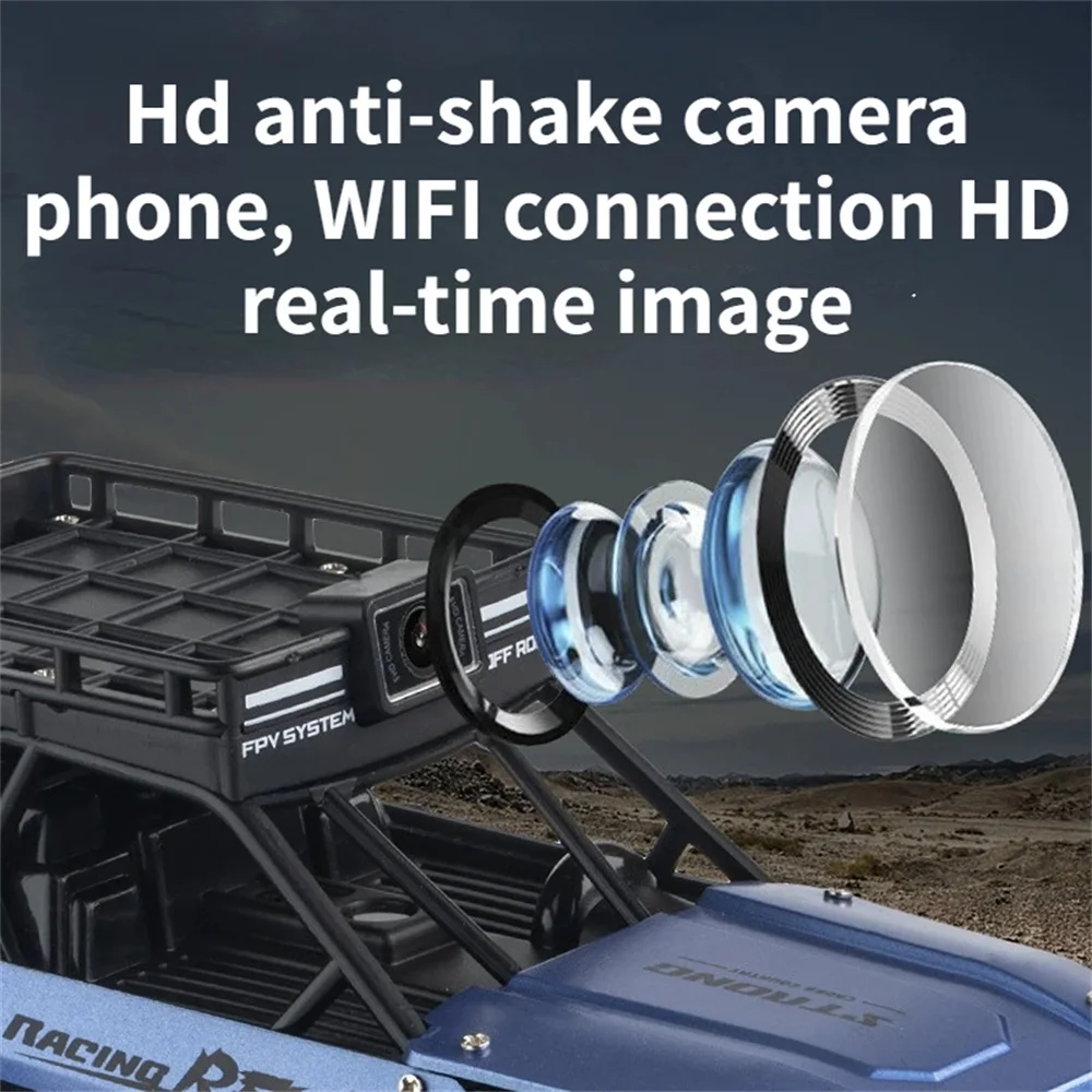 Фото FUNSKY LH C250S 2.4G Радиоуправляемый автомобиль 5G WIFI с HD 1080P Камера Приложение Машина Радиоуправление Альпинизм Скалоугольный Гусеничный Игрушки для детей №3