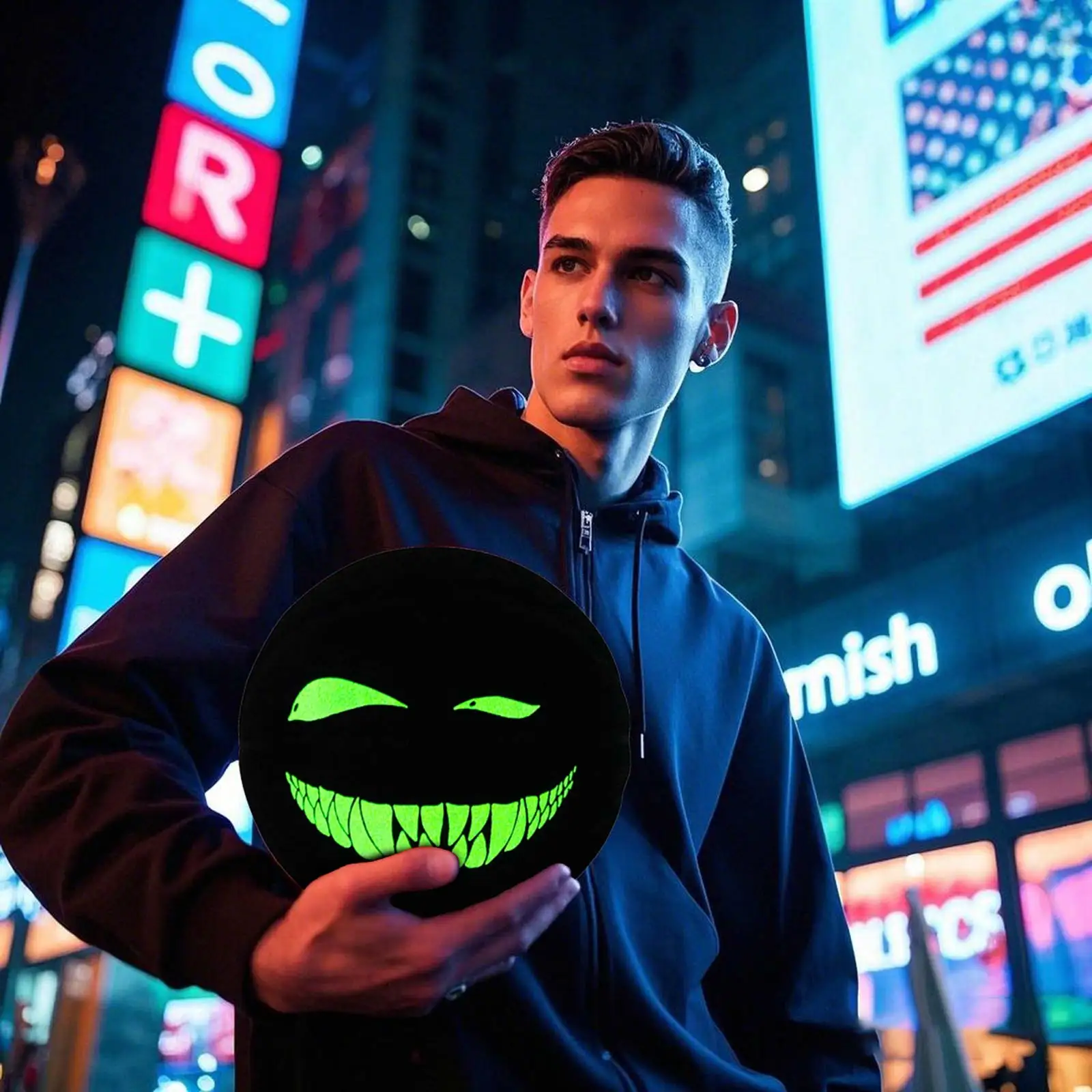 Фото Баскетбольный мяч Kuangmi Glow in the Dark, баскетбольный мяч Glow in the Dark в помещении и на открытом воздухе, размер 7, баскетбольный подарок, KMbb556 №4