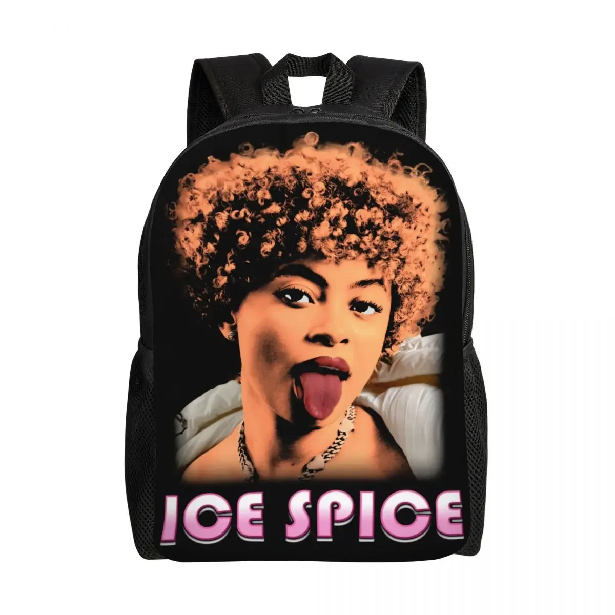 Винтажный рюкзак Ice Spice в стиле хип-хоп для девочек и мальчиков, школьные дорожные сумки для мужчин и женщин, подходит для 15-дюймового ноутбука