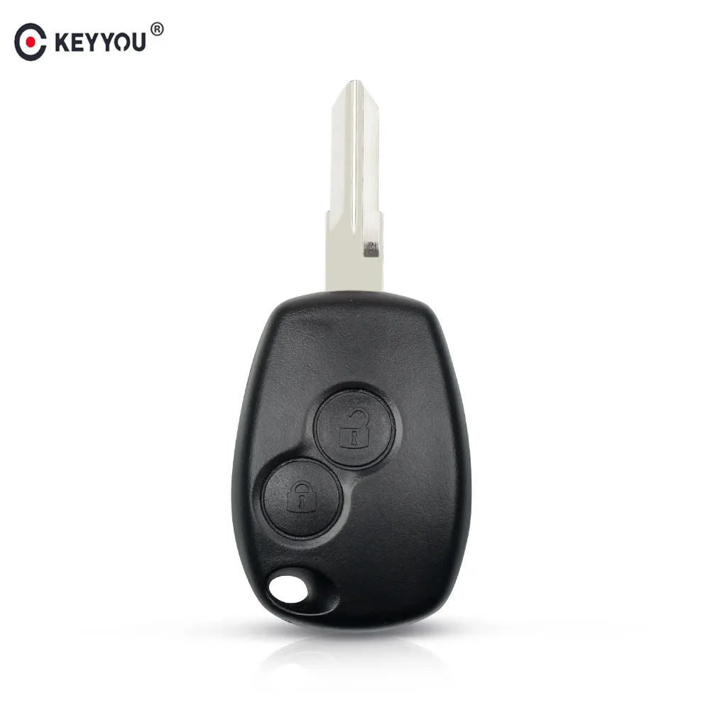 KEYYOU 2-кнопочный чехол для дистанционного ключа, чехол-брелок для Renault Megan Modus Clio Modus Kangoo Logan Sandero Duster, корпус автомобильной сигнализации