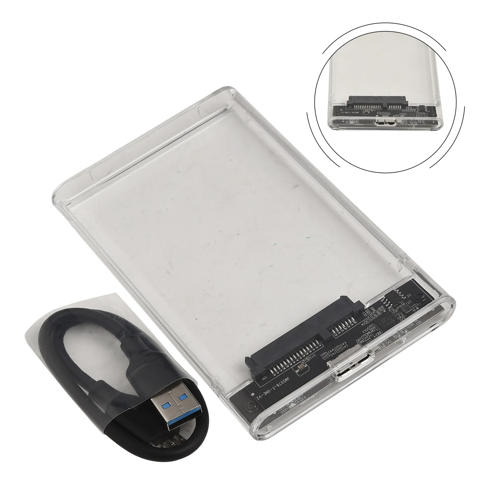 Фото Механический жесткий диск, высокоскоростной USB 3,0 типа C 2,5 для SATA HDD, корпус внешнего жесткого диска, портативный жесткий диск ﻿ №2