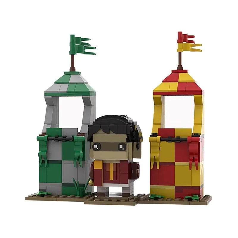 Bricklink MOC кино Волшебная школа Quiditchs шаг спорт место архитектура городской дом творческий эксперт строительные блоки игрушки подарок (art.: 3920c7bb840ef) - 3920c7bb840ef