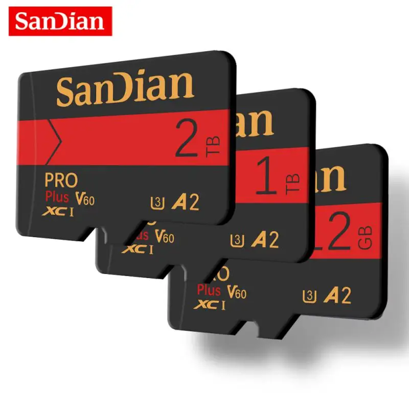 EVO Plus Micro TF SD Card 2TB 128GB 256GB 512GB A2 V30 U3 Transfer 130MB/s Карта памяти C10 U1 TF Card V10 A2 Карта памяти для ПК