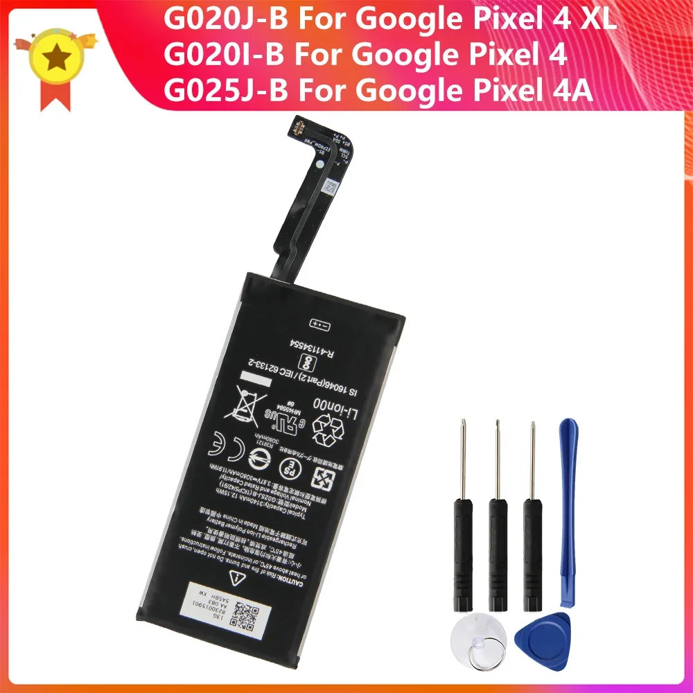 Аккумулятор для телефона G020J-B G020I-B G025J-B для Google Pixel 4 XL Pixel 4 XL Pixel 4, подлинный сменный аккумулятор Pixel 4A с инструментом