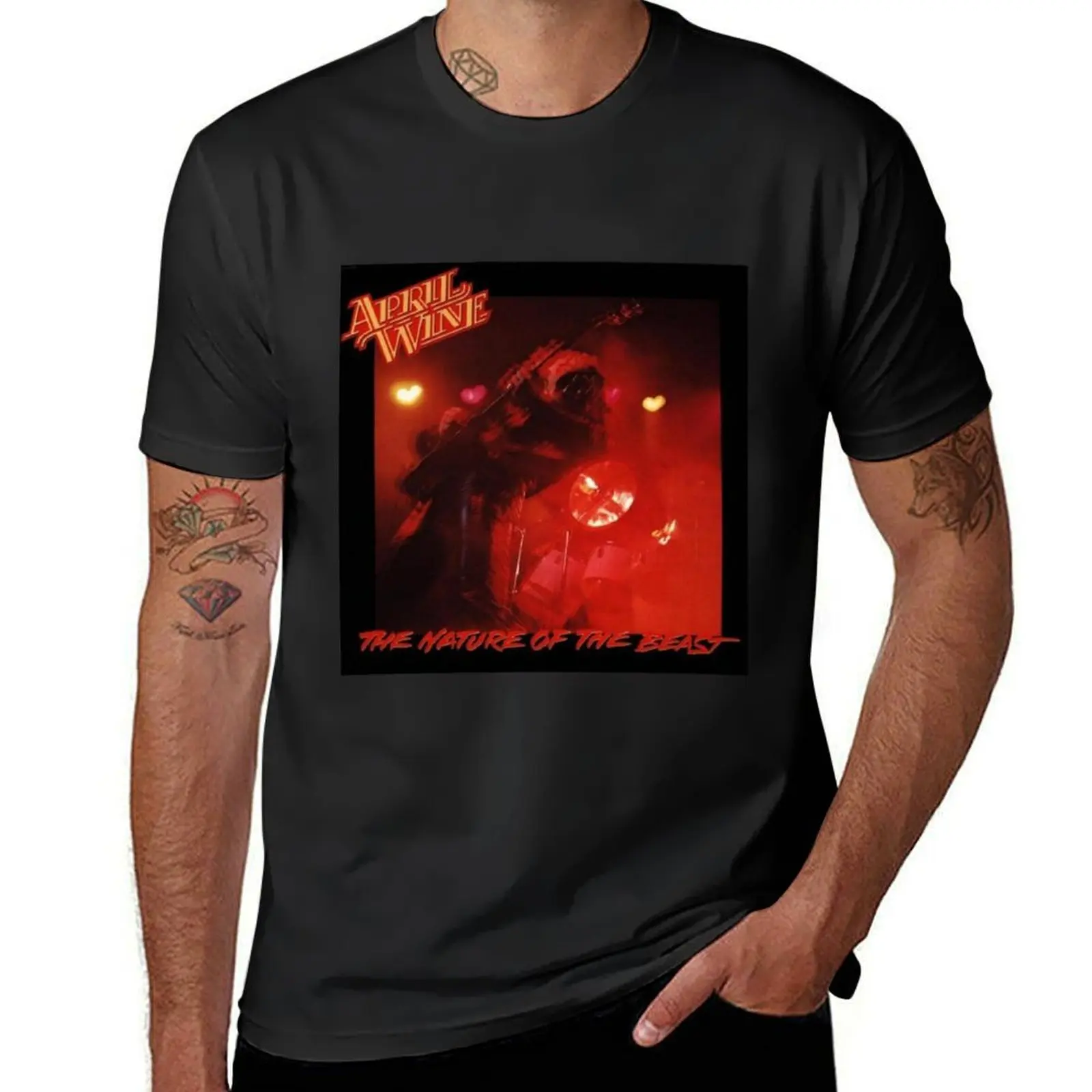 April Wine The Nature Of The футболка Beast animal prinfor boys, эстетическая одежда для мальчика, Мужская футболка