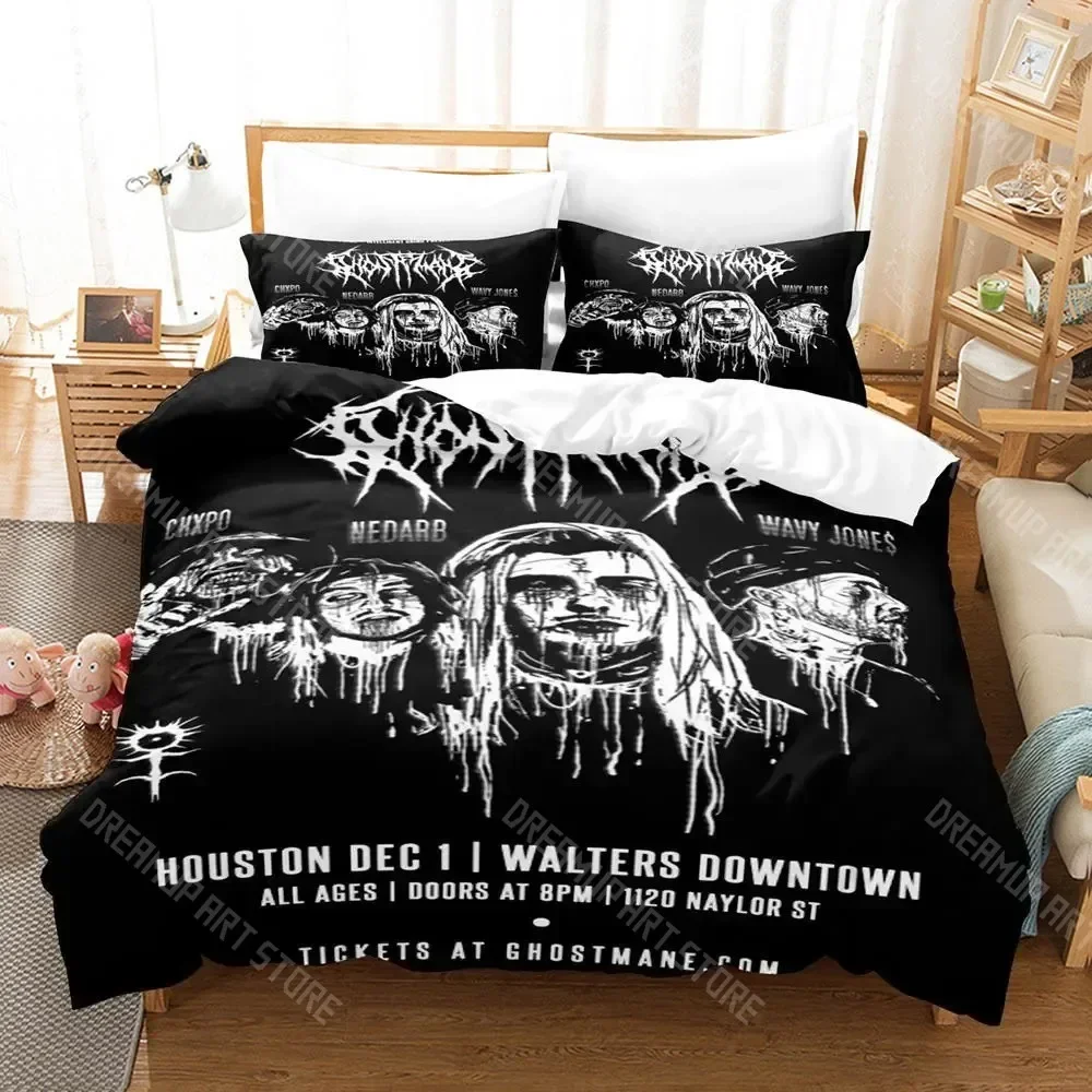 Комплект постельного белья Ghostemane с 3D принтом, одинарный, полный, королевский размер, комплект постельного белья для взрослых и детей, комплекты пододеяльников для спальни (art.: 3920d069f8f4b) - 3920d069f8f4b