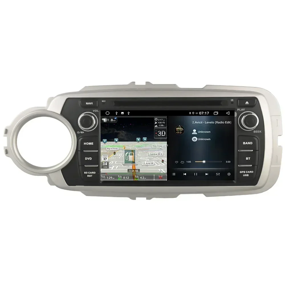 Фото Автомобиль Android для Toyota Yaris 2012 2013 20014 2015 2016 17-2050 GPS-навигация DSP Carplay 5G WIFI BT 2 Din Радиоплеер с DVD №3
