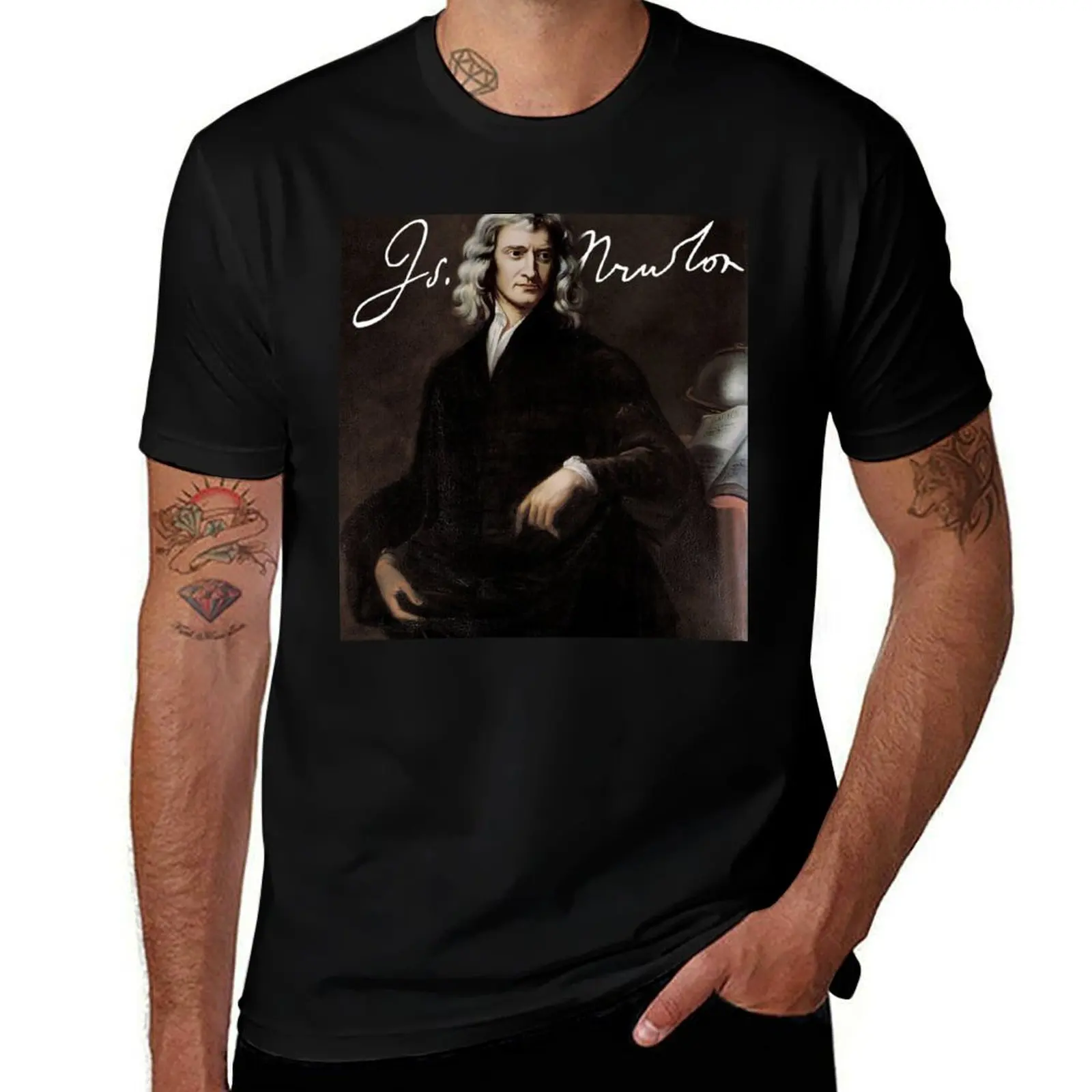 Sir Isaac Newton-The Smartest Man to Ever Live футболка мужская дизайнерская футболка футболка с индивидуальным принтом