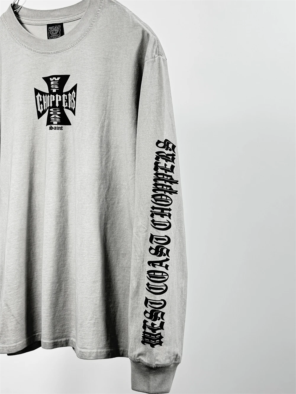 Футболка с длинными рукавами Washed Ash SAINT West Coast Choppers, мужские и женские футболки с крестообразным принтом, футболки (art.: 3920cf829d404) - 3920cf829d404