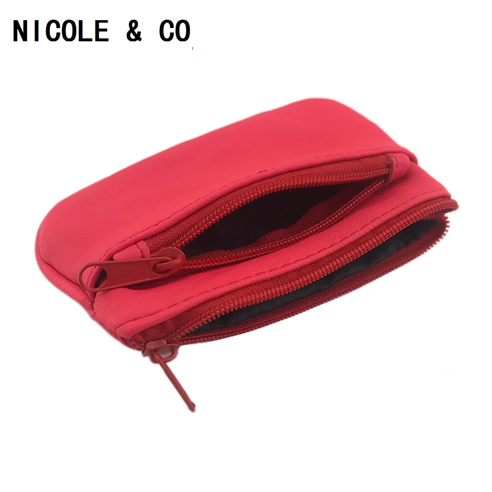 Кошелек NICOLE & CO Женский на молнии, сумочка для мелочи и ключей для девушек, кожаный мини-клатч, весна-лето 2023