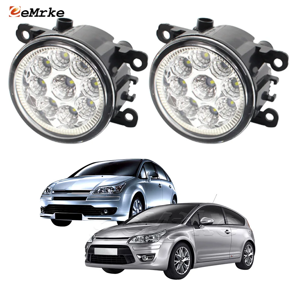 2 шт., светодиодные противотуманные фары EEMRKE H11 для Citroen C4 LC LA C4 Pallas 2004 2005 2007 2007 2008 2009 2010 12 В