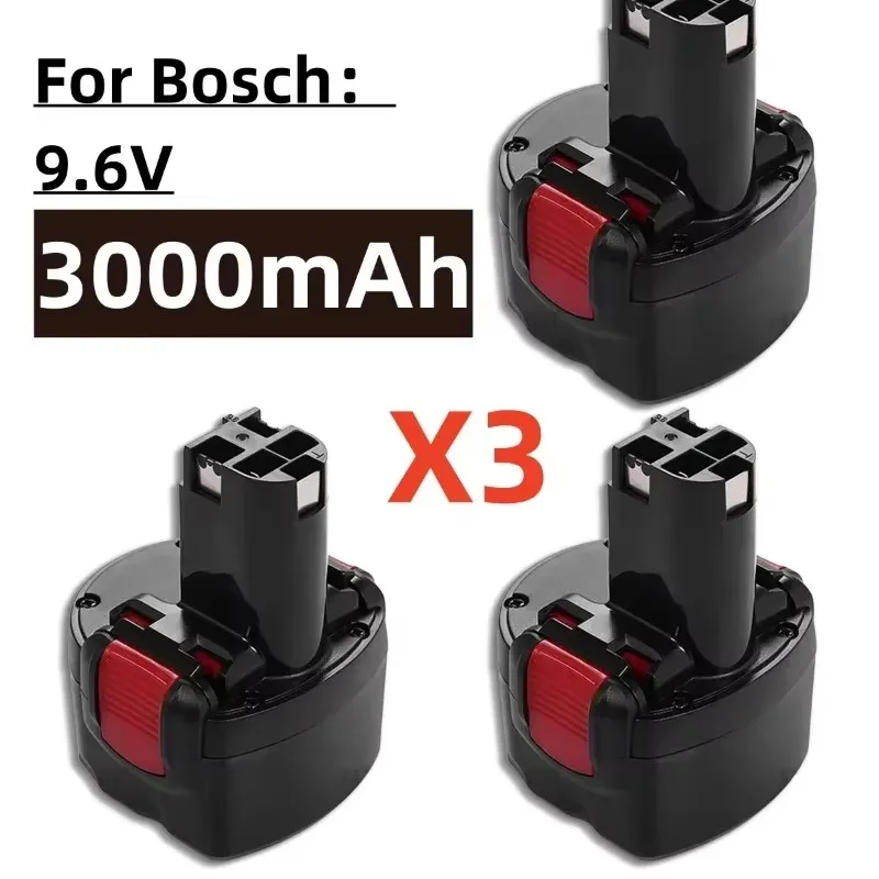 BAT048 Сменный аккумулятор 9,6 В, 3000 мАч для Bosch BAT048 BAT100 BAT119 2607335272 2607335461   GSR PSR 9.6VE-2 9.6VE-2 PSR960