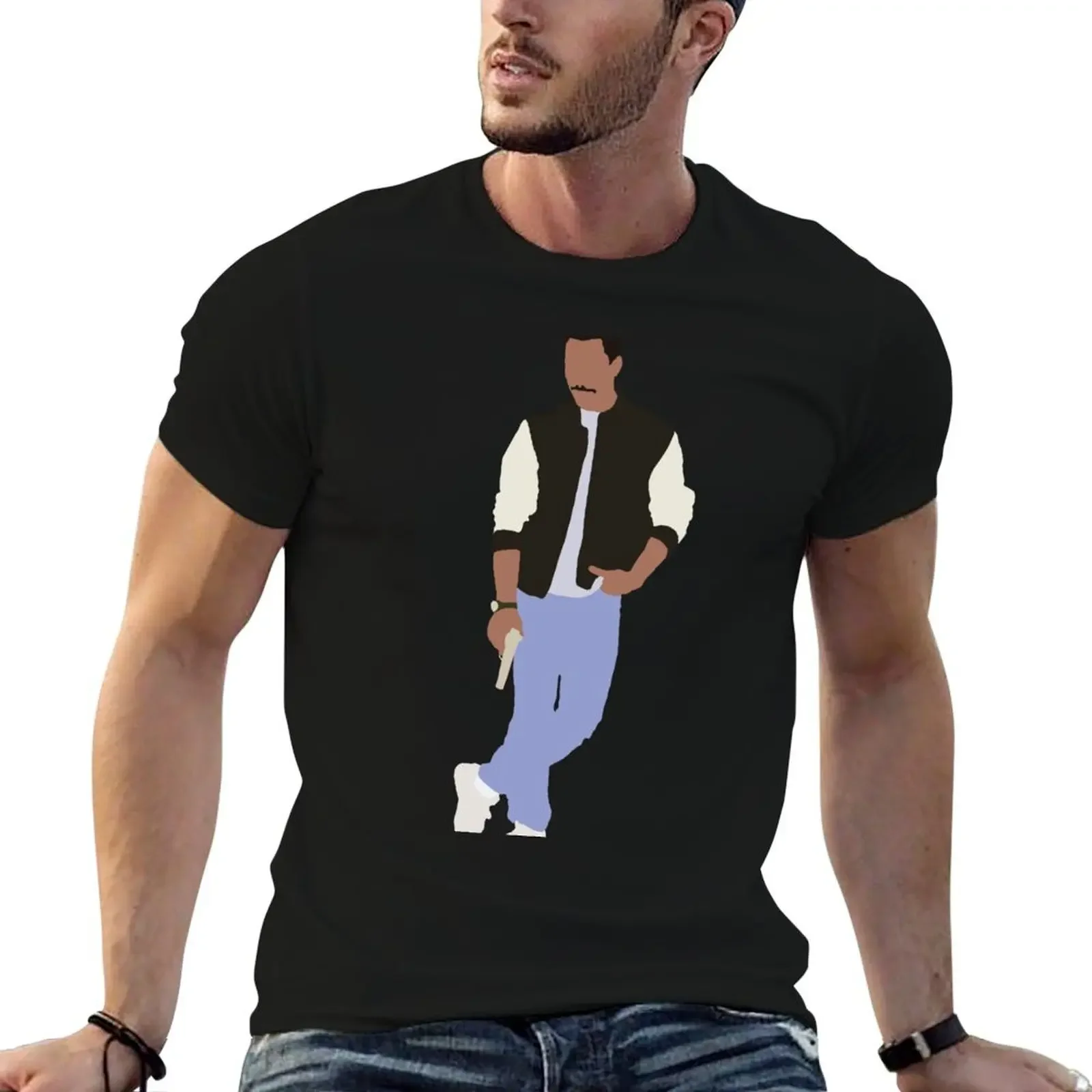 Футболка Beverly Hills Cop, эстетическая одежда, блузка, футболка большого размера, простые черные футболки для мужчин