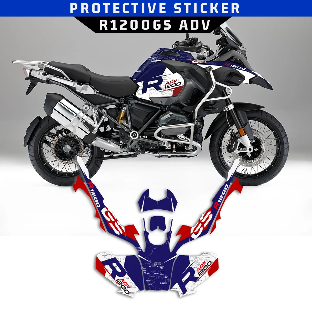 Для BMW R1200GS R1200 GS ADV 2013 - 2018 мотоциклетная наклейка на весь автомобиль УФ-стойкая Наклейка аксессуары