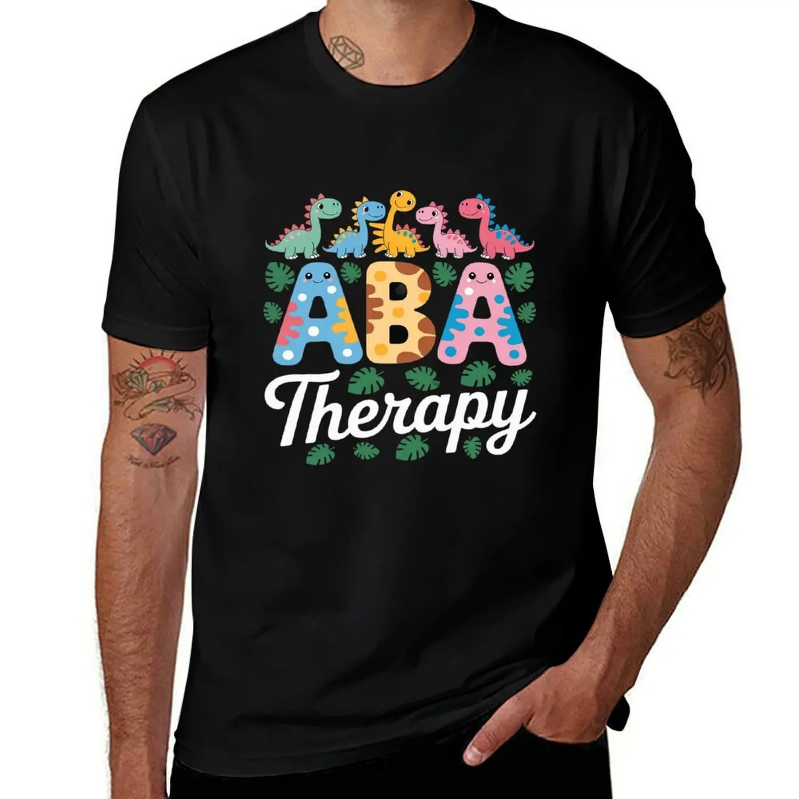 Футболка ABA Therapy ABA Therapist Applied Behavior Analysis, одежда, футболка с рисунком, футболка большого размера, черные футболки для мужчин