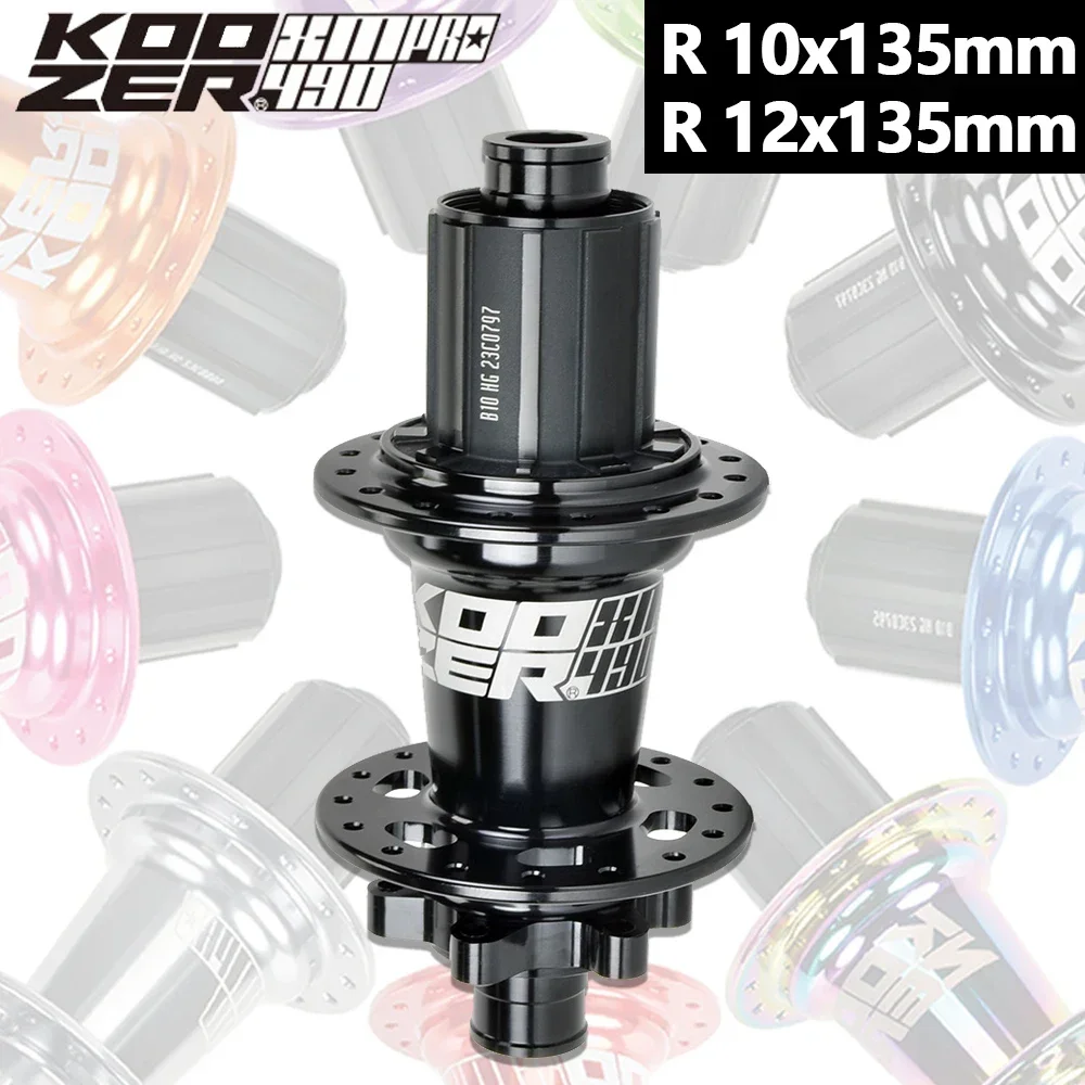 Koozer XM490 Pro Cube 32 отверстия Задняя втулка Mtb 10x135 12x135 TA Велосипедная втулка со сквозной осью 28h 32h 36h HG Аксессуары для горных велосипедов