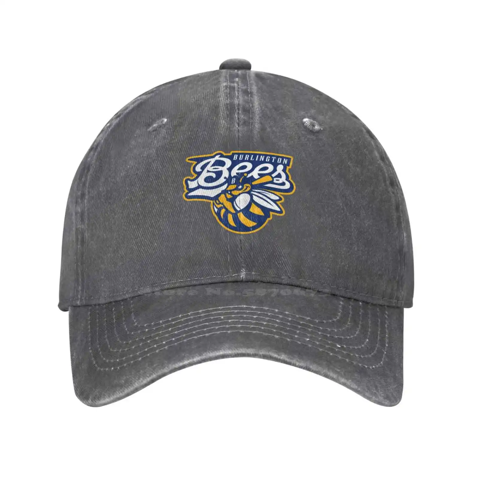 Повседневная джинсовая бейсболка Burlington Bees с принтом логотипа