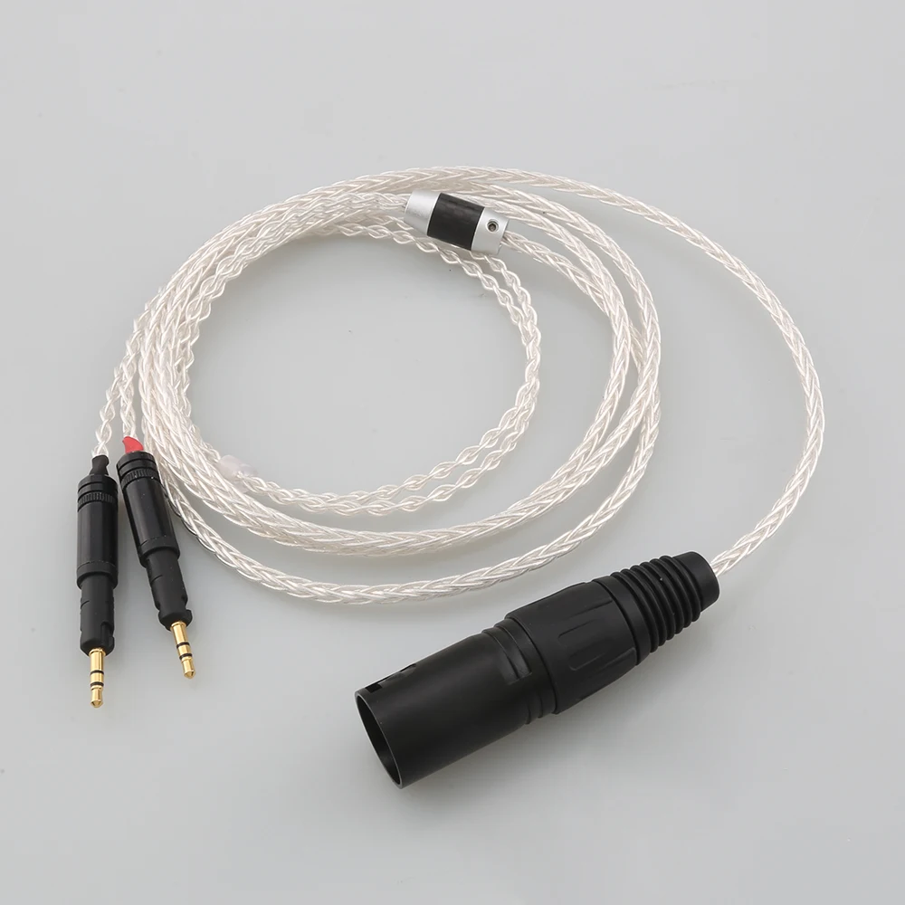 4-контактный XLR сбалансированный Штекерный Hi-Fi-кабель для звуковой техники ATH-R70x Профессиональный обновленный кабель для наушников с серебряным покрытием