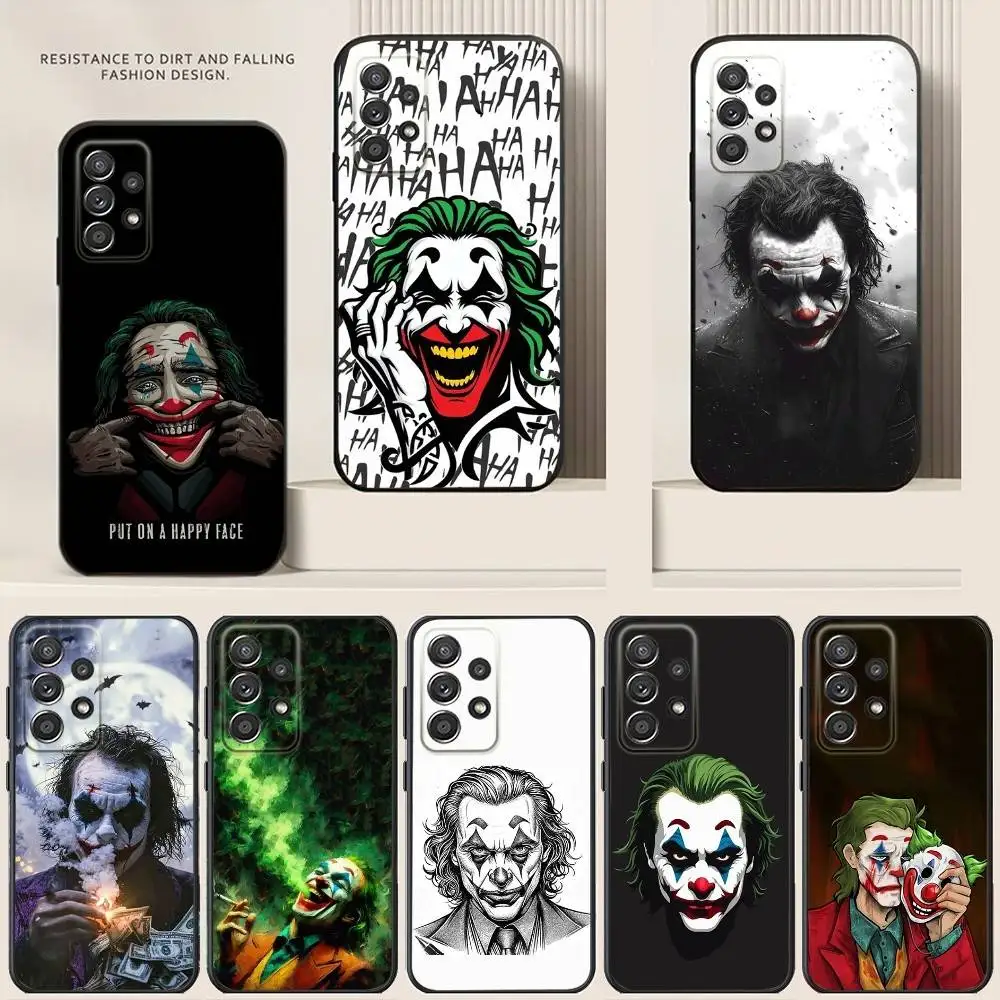 Чехол для телефона Cool J-Jokers C-Clown для Samsung S24,21,22,23,30,Ultra,20,Plus, Note,10,9,5G, черный мягкий силиконовый чехол