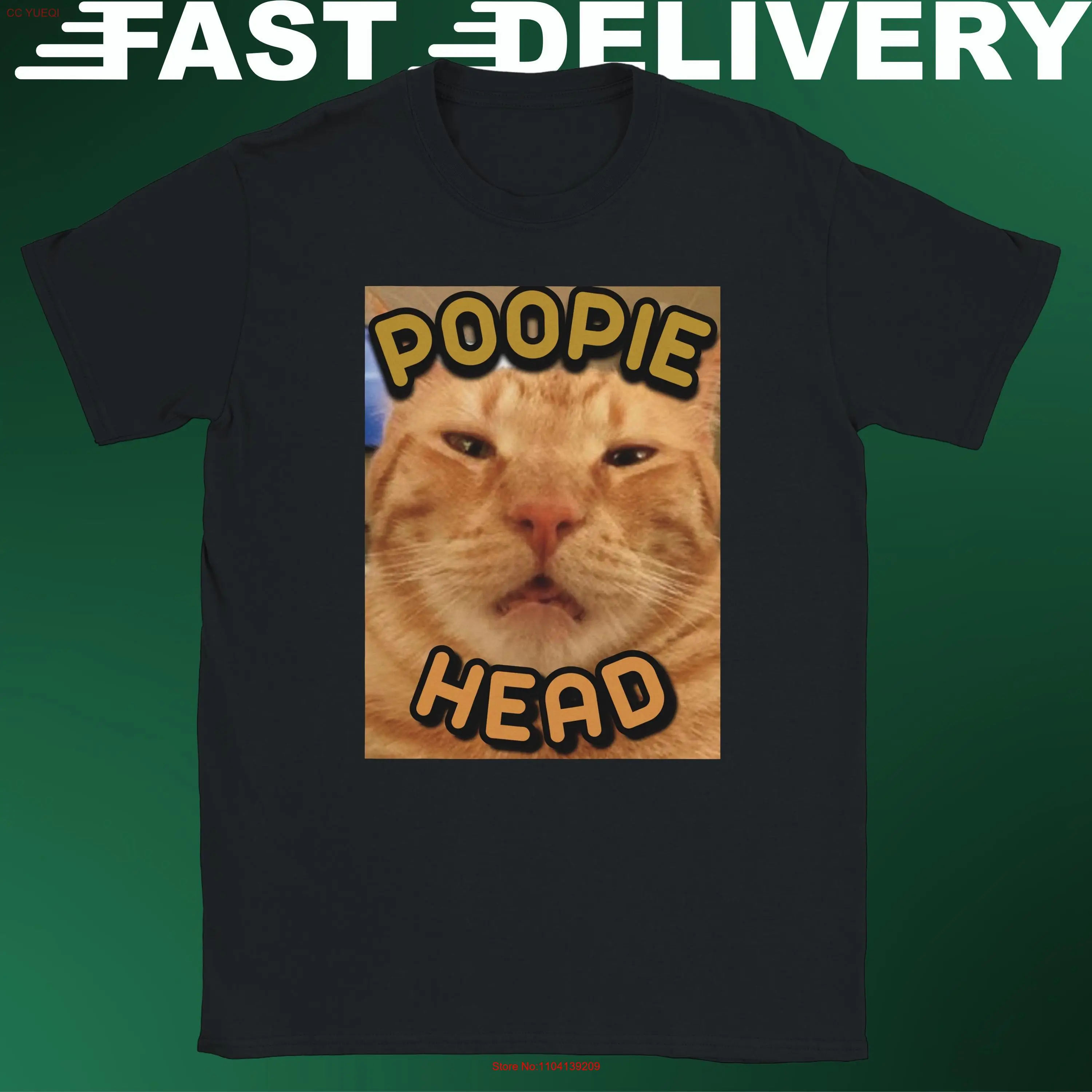 Забавная футболка CaT оранжевого цвета POOPIE HEAD Perfect Meme для влюбленных владельцев домашних животных с длинными или короткими рукавами