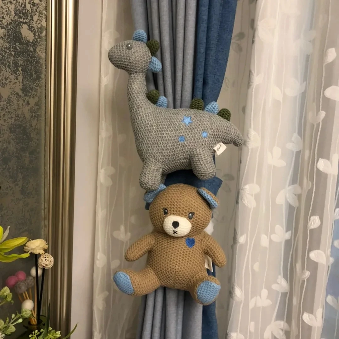 Занавеска С мультяшным медведем, единорогом, 2 шт.