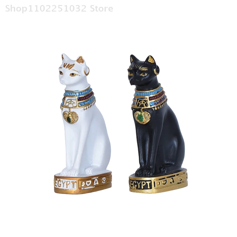 Статуя кошки, украшение, фигурка египетского кота, украшение, винтажная статуя богини кошки, домашний сад, мини-украшение в виде животного