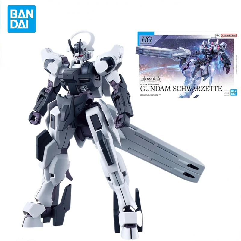 В наличии оригинальная аниме Bandai GUNDAM SCHWARZETTE HG TWFM 1/144, сборная модель, аниме-фигурка, игрушки из ПВХ, коллекционные подарки