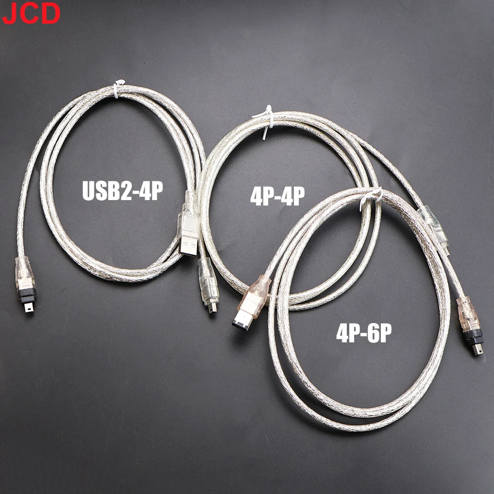 Высокоскоростной кабель Firewire JCD 1,5 м для камер DV USB 2,0-4 контакта 6-контактный 4-контактный кабель ILink IEEE 1394B для периферийных устройств камеры