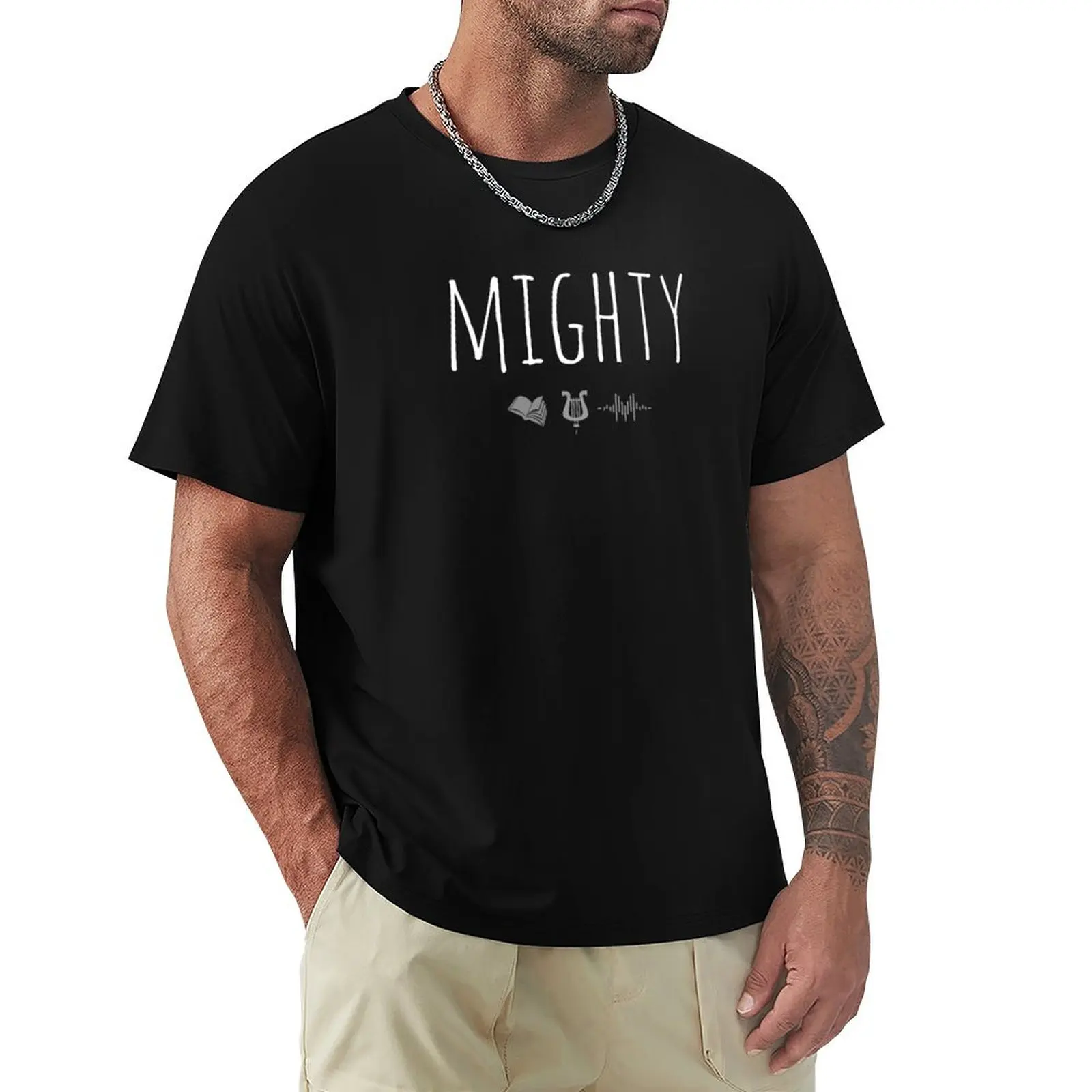 Футболка Mighty (playwright, Tunesmiths), простая винтажная аниме рубашка, аниме футболка, быстросохнущая Мужская футболка
