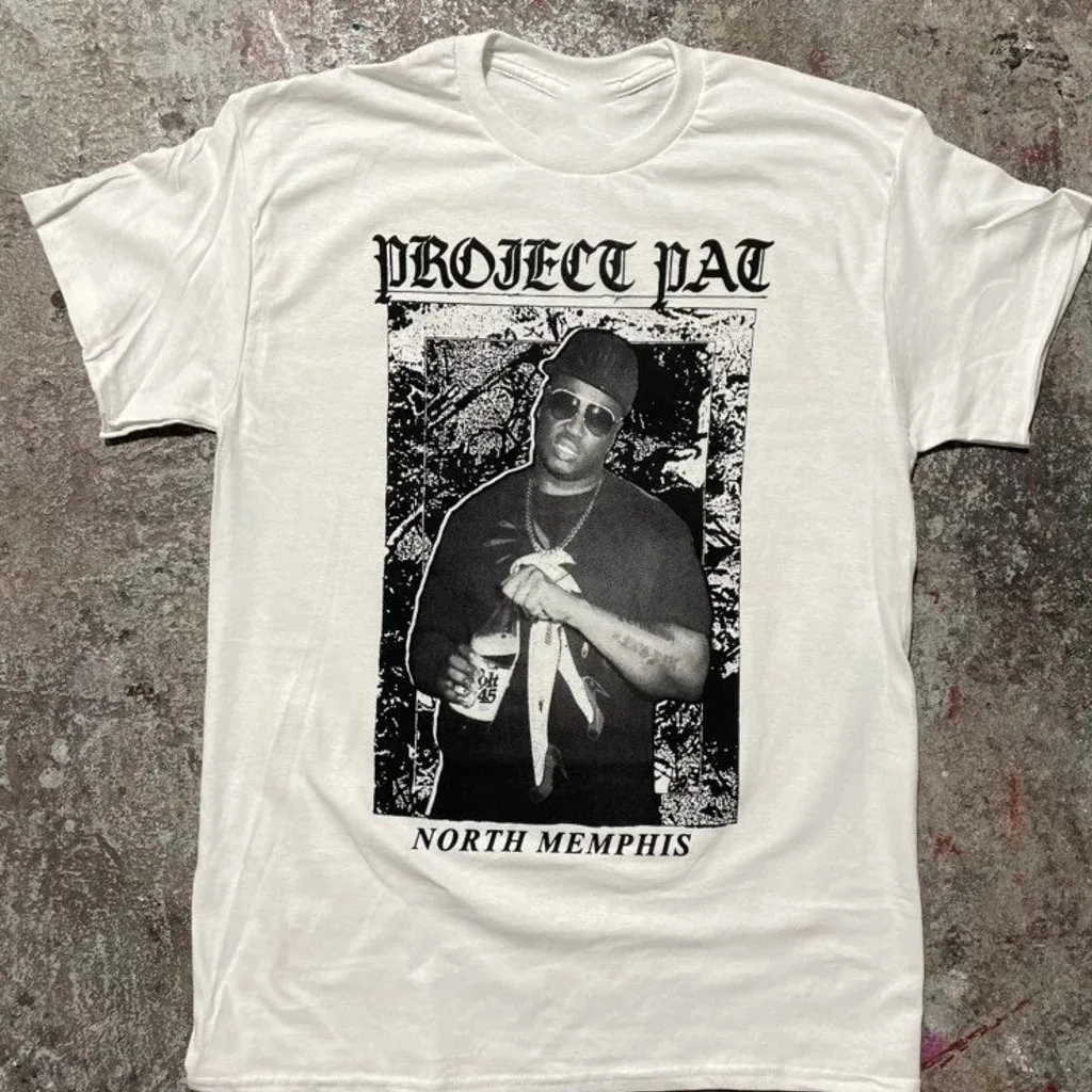 Белая хлопковая футболка унисекс VTG Project Pat 4J285