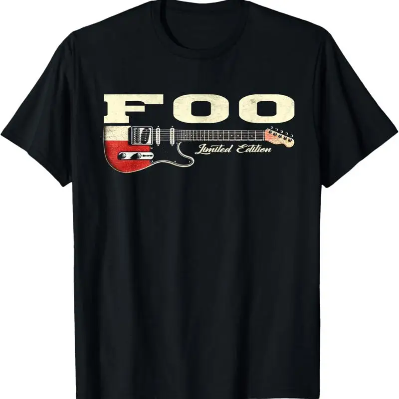 Футболка с классическими гитарами Foo Last Name Pride, ограниченная серия